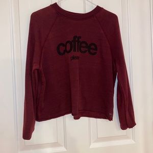 American Eagle Outfitters Coffee Please Sweater